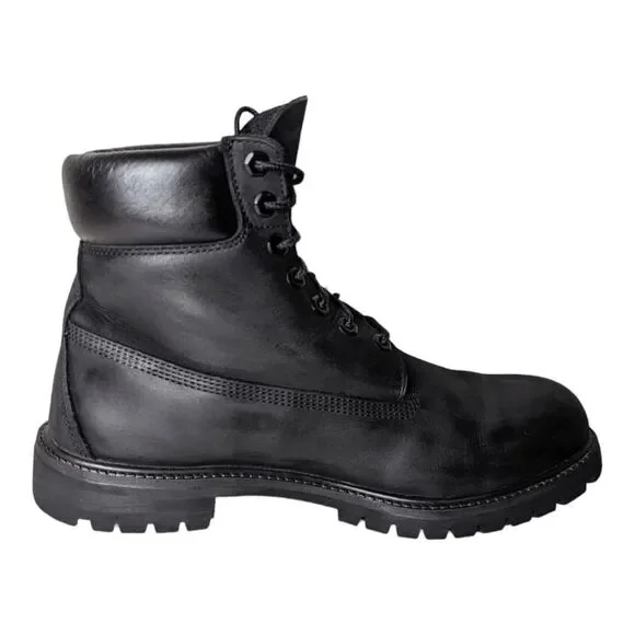 TIMBERLAND 6 Inch Premium 'Black' Boot Size 10.5M